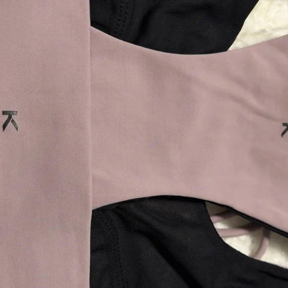 Koral Mauve High-Rise Ruched Tie-Front Leggings Set Women’s size small - Picture 8 of 8